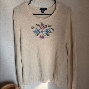 Vintage Chaps Cross Stitch Sweater